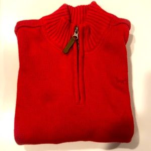 Carters red zip neck sweater 10 super clean!